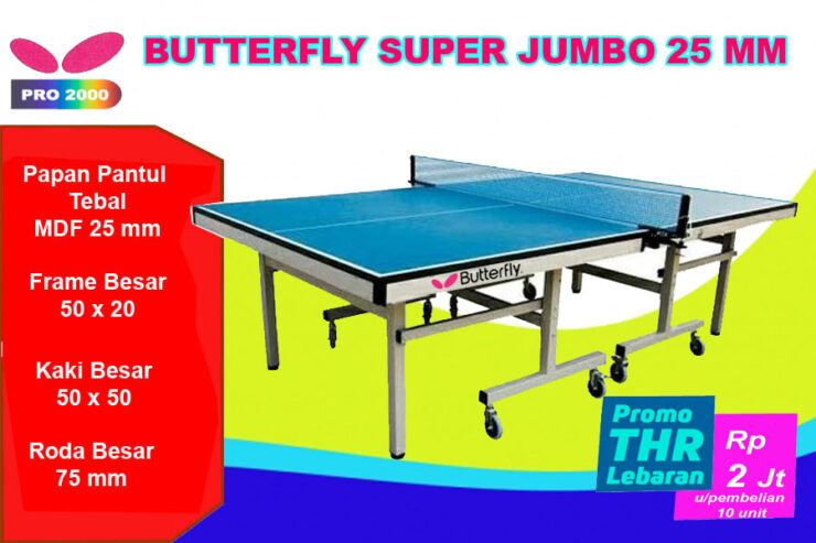 Tenis meja pingpong merk BUTTERFLY 25 MM